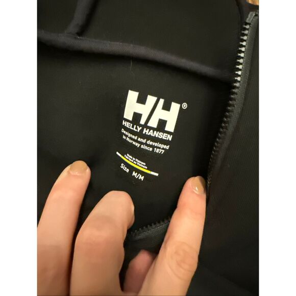 Helly Hansen Black HP Ocean Long Sleeve Full Zip Hooded Jackets Size Medium - Picture 4 of 6